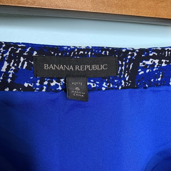 Banana Republic Blue and Black Trapeze Skirt - Picture 5 of 8